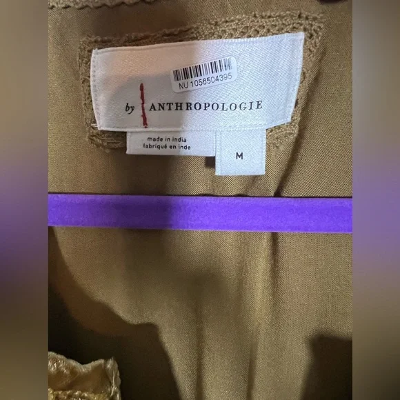 Anthropologie The Somerset Velvet Edition Gold Maxi Dress, medium - Picture 7 of 7